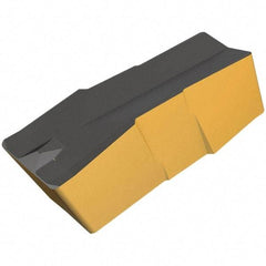 Iscar - 600E080GIP Grade IC428, 6mm Cutting Width Carbide Grooving Insert - 13mm Max Depth of Cut, Neutral, 0.8mm Corner Radius, TiC/Al2O3 Finish - Exact Tool & Supply