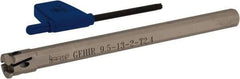 Iscar - GEHI, Internal, Right Hand, 0.094" Max Depth of Cut, 0.075 to 0.095" Groove Width, Indexable Grooving Tool Holder - GEMI.., GEPI.. Insert Compatibility, 3/8" Shank Width, 5" OAL, Through Coolant - Exact Tool & Supply