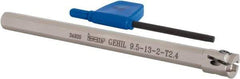 Iscar - GEHI, Internal, Left Hand, 0.094" Max Depth of Cut, 0.075 to 0.095" Groove Width, Indexable Grooving Tool Holder - GEMI.., GEPI.. Insert Compatibility, 3/8" Shank Width, 5" OAL, Through Coolant - Exact Tool & Supply
