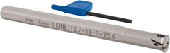 Iscar - GEHI, Internal, Left Hand, 0.102" Max Depth of Cut, 0.075 to 0.095" Groove Width, Indexable Grooving Tool Holder - GEMI.., GEPI.. Insert Compatibility, 1/2" Shank Width, 6" OAL, Through Coolant - Exact Tool & Supply