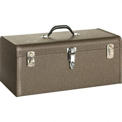 Kennedy - 1 Tray Tool Box - 20-1/8" Wide x 7-1/8" Deep x 7-1/4" High, Steel, Brown - Exact Tool & Supply
