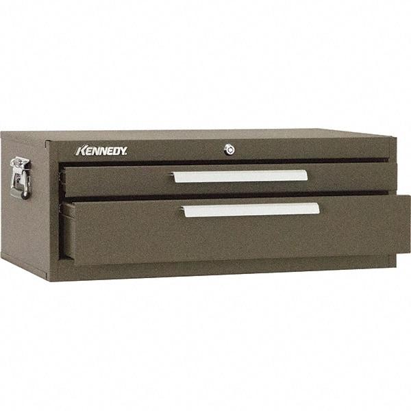 Kennedy - 2 Drawer Brown Drawer Chest Base - 26-3/4" Wide x 9-1/2" High x 12-1/2" Deep, Use with Chests 526, 52611, 3611 - Exact Tool & Supply