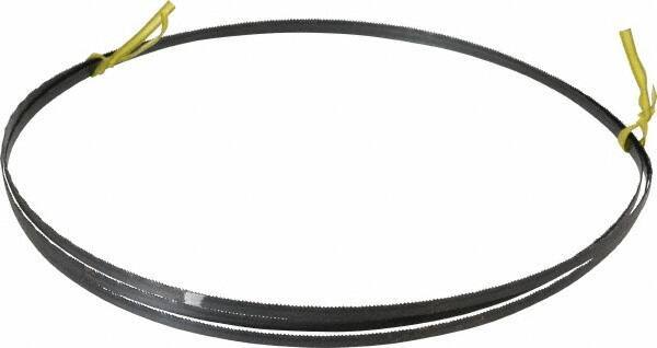 Starrett - 18 TPI, 7' 9-1/2" Long x 1/4" Wide x 0.025" Thick, Welded Band Saw Blade - Carbon Steel, Toothed Edge, Raker Tooth Set, Flexible Back, Contour Cutting - Exact Tool & Supply