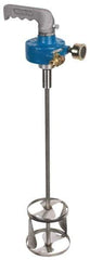 Neptune Mixer - 1 to 2 Gallon Mixing Capacity, 1/4 to 1/2 hp, Handheld, Air Powered Mixer - 10 Inch Long Shaft, Stainless Steel Shaft, Compatible with Pail Container - Exact Tool & Supply
