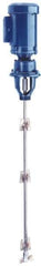 Neptune Mixer - 40 psi Air Pressure, 1/2 hp, Coupling and Flange Mount, Air Powered Mixer - 41 Inch Long Shaft, 316 Stainless Steel Shaft, 430 RPM, Compatible with IBC Container - Exact Tool & Supply