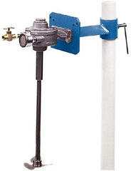 Neptune Mixer - 50 to 80 psi Air Pressure, 5 Gallon Mixing Capacity, 1/4 to 1/2 hp, Pipe Clamp, Air Powered Mixer - 24 Inch Long Shaft, Compatible with Pail Container - Exact Tool & Supply