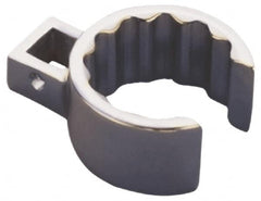 Martin Tools - 1/2" Drive, 1-9/16", Chrome Finish, Flare Nut Crowfoot Wrench - Exact Tool & Supply