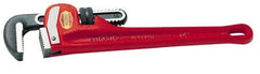 Ridgid - 24" Cast Iron Straight Pipe Wrench - 3" Pipe Capacity - Exact Tool & Supply