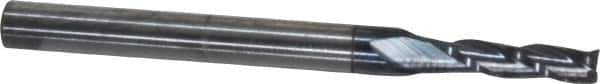 Atrax - 3/32", 3/8" LOC, 1/8" Shank Diam, 1-1/2" OAL, 3 Flute, Solid Carbide Square End Mill - Single End, AlTiN Finish, Spiral Flute, 30° Helix, Centercutting, Right Hand Cut - Exact Tool & Supply