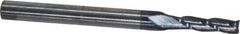 Atrax - 3/32", 3/8" LOC, 1/8" Shank Diam, 1-1/2" OAL, 3 Flute, Solid Carbide Square End Mill - Single End, AlTiN Finish, Spiral Flute, 30° Helix, Centercutting, Right Hand Cut - Exact Tool & Supply