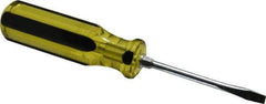 Stanley - Standard Slotted Screwdriver - Round Shank, Acetate Handle - Exact Tool & Supply