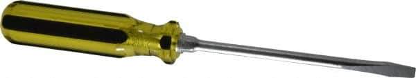 Stanley - Standard Slotted Screwdriver - Round Shank, Acetate Handle - Exact Tool & Supply