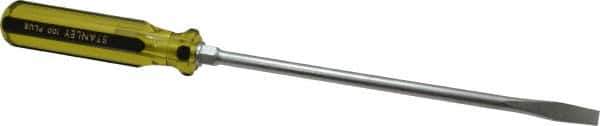 Stanley - Standard Slotted Screwdriver - Round Shank, Acetate Handle - Exact Tool & Supply