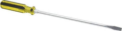 Stanley - Standard Slotted Screwdriver - Round Shank, Acetate Handle - Exact Tool & Supply