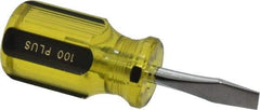 Stanley - Standard Slotted Screwdriver - Round Shank, Acetate Handle - Exact Tool & Supply
