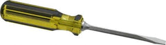 Stanley - Standard Slotted Screwdriver - Square Shank, Acetate Handle - Exact Tool & Supply