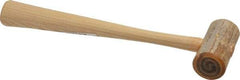 Garland - 1/8 Lb Head Rawhide Mallet - Wood Handle - Exact Tool & Supply