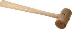 Garland - 1/4 Lb Head Rawhide Mallet - Wood Handle - Exact Tool & Supply