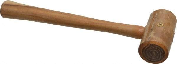 Garland - 3/8 Lb Head Rawhide Mallet - Wood Handle - Exact Tool & Supply