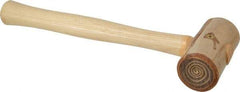 Garland - 1/2 Lb Head Rawhide Mallet - Wood Handle - Exact Tool & Supply