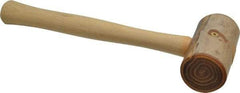 Garland - 3/4 Lb Head Rawhide Mallet - Wood Handle - Exact Tool & Supply