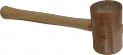 Garland - 1-3/8 Lb Head Rawhide Mallet - Wood Handle - Exact Tool & Supply