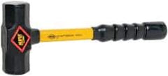 NUPLA - 4 Lb Head, 14" Long Sledge Hammer - Steel Head, Fiberglass Handle - Exact Tool & Supply