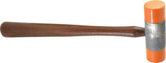 Made in USA - 3/4 Lb Head Plastic Faced Mallet - Wood Handle - Exact Tool & Supply