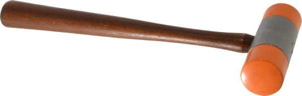 Made in USA - 1 Lb Head Plastic Faced Mallet - Wood Handle - Exact Tool & Supply