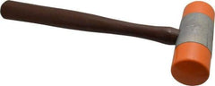 Made in USA - 2 Lb Head Plastic Faced Mallet - Wood Handle - Exact Tool & Supply