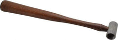 Made in USA - 1/4 Lb Head 3/4" Face Plastic Split Head Hammer without Faces - Wood Handle - Exact Tool & Supply