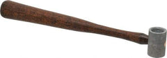 Made in USA - 3/8 Lb Head 1" Face Plastic Split Head Hammer without Faces - Wood Handle - Exact Tool & Supply