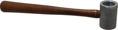 Made in USA - 1 Lb Head 1-1/2" Face Plastic Split Head Hammer without Faces - Wood Handle - Exact Tool & Supply