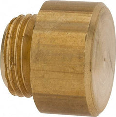 Made in USA - 1" Face Diam, Hammer Tip/Face - Brass - Exact Tool & Supply