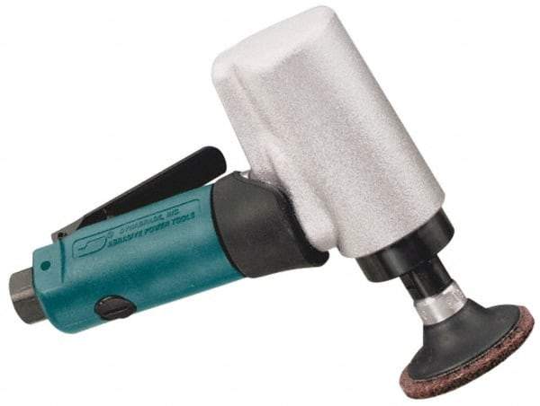 Dynabrade - 2" Max Disc, 20,000 RPM, Pneumatic Handheld Disc Sander - 28 CFM, 1/4 NPT Inlet, 0.5 hp, 90 psi - Exact Tool & Supply