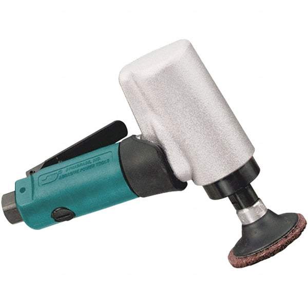 Dynabrade - 2" Max Disc, 15,000 RPM, Pneumatic Handheld Disc Sander - 26 CFM, 1/4 NPT Inlet, 0.5 hp, 90 psi - Exact Tool & Supply