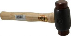Value Collection - 3 Lb Head 1-3/4" Face Iron Soft Face Hammer - Wood Handle - Exact Tool & Supply