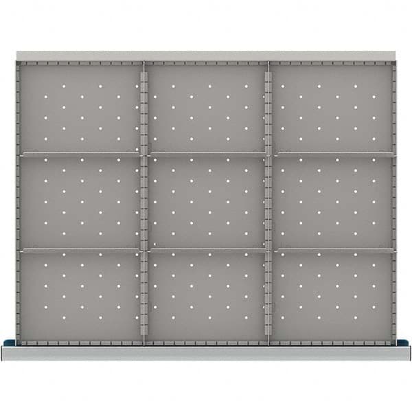 LISTA - 9-Compartment Drawer Divider Layout for 3.15" High Drawers - Exact Tool & Supply