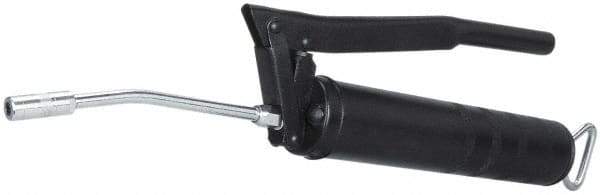 PRO-LUBE - 6,000 Max psi, Rigid Lever Grease Gun - 14 oz (Cartridge) Capacity, 1/8 Thread Outlet, 28 Strokes per oz, Bulk, Cartridge & Suction Fill, Includes 4 Jaw Coupler with Ball Check - Exact Tool & Supply