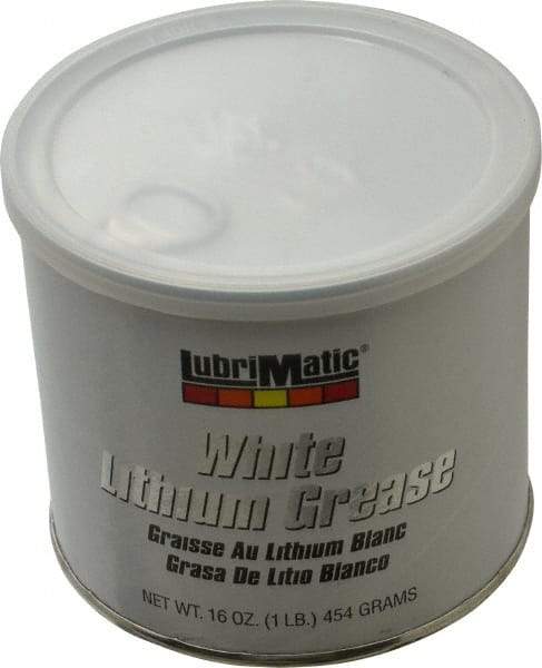 LubriMatic - 16 oz Can Lithium General Purpose Grease - White, 290°F Max Temp, NLGIG 2, - Exact Tool & Supply