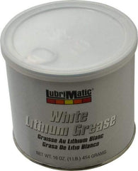 LubriMatic - 16 oz Can Lithium General Purpose Grease - White, 290°F Max Temp, NLGIG 2, - Exact Tool & Supply