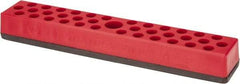 Value Collection - 37 Piece Capacity Magnetic Hex Bit Holder - 1/4" Drive, Red - Exact Tool & Supply