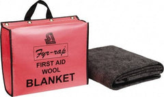 Steiner - Wool Fire Blanket - 7 Ft. Long x 62 Inch Wide, Comes in Tote Bag - Exact Tool & Supply