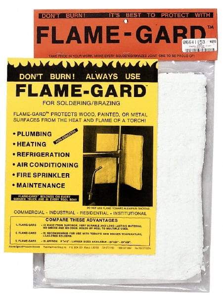 Made in USA - 50 Inch Long x 24 Inch Wide, Flame-Gard Non-Asbestos Roll - Exact Tool & Supply