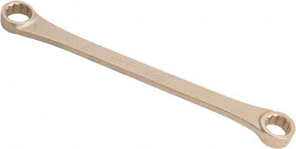 Ampco - 3/4" x 7/8" 12 Point Offset Box Wrench - Double End, 12-1/4" OAL, Aluminum Bronze - Exact Tool & Supply