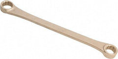Ampco - 3/4" x 7/8" 12 Point Offset Box Wrench - Double End, 12-1/4" OAL, Aluminum Bronze - Exact Tool & Supply