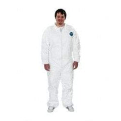 Dupont - Size 2XL Film Laminate General Purpose Coveralls - Zipper Closure - Exact Tool & Supply