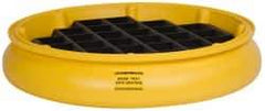 Eagle - 10 Gal Sump, 1,000 Lb Capacity, 1 Drum, Plastic Drum Tray - 6" High - Exact Tool & Supply