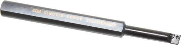Kennametal - 7.62mm Min Bore Diam, 101.6mm OAL, 9.53mm Shank Diam, A-SCLD Indexable Boring Bar - 1-1/4" Max Bore Depth, CD.. Insert, Screw Holding Method - Exact Tool & Supply