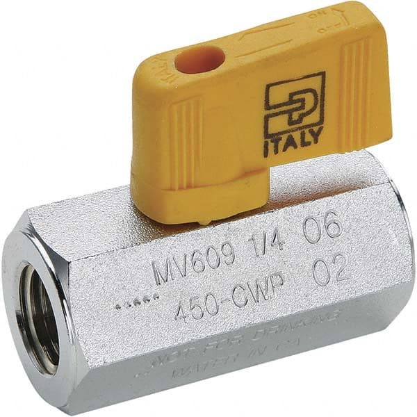 Parker - Ball Valves Type: Miniature Pipe Size (Inch): 1/4 - Exact Tool & Supply